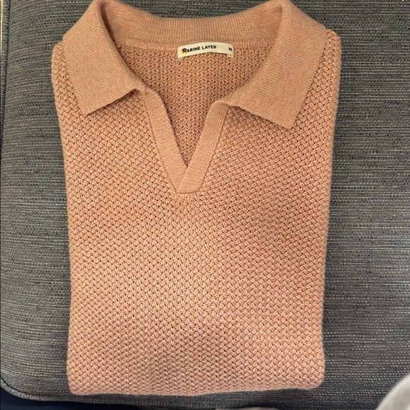 MARINE LAYER NWOT Conrad Sweater Polo - Picture 13 of 13
